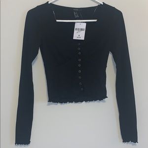 Black Bodice Button Up